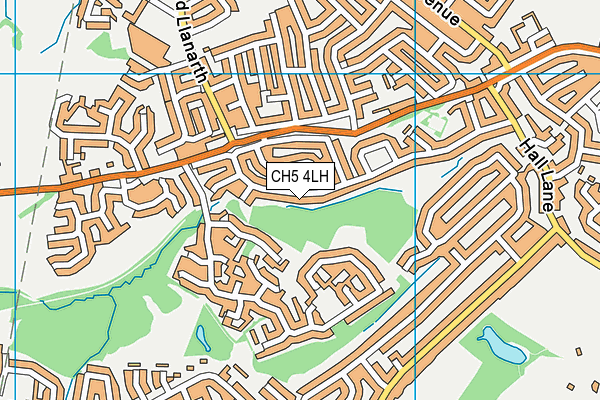 CH5 4LH map - OS VectorMap District (Ordnance Survey)