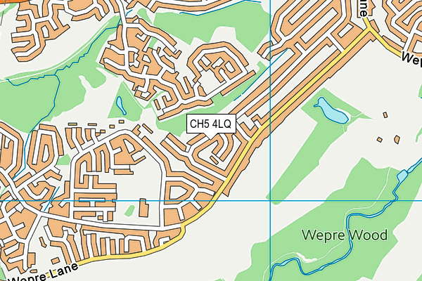 CH5 4LQ map - OS VectorMap District (Ordnance Survey)