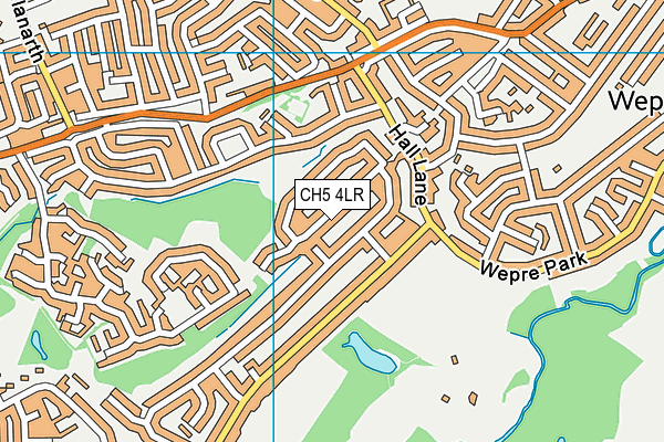 CH5 4LR map - OS VectorMap District (Ordnance Survey)