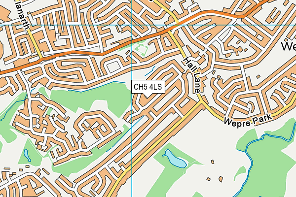 CH5 4LS map - OS VectorMap District (Ordnance Survey)