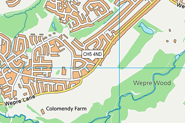 CH5 4ND map - OS VectorMap District (Ordnance Survey)