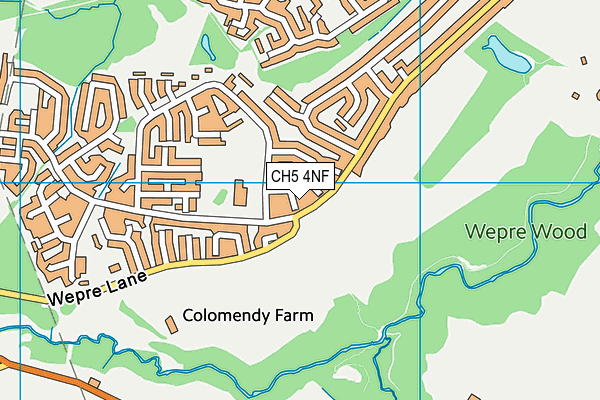CH5 4NF map - OS VectorMap District (Ordnance Survey)