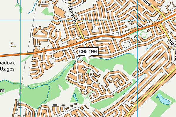 CH5 4NH map - OS VectorMap District (Ordnance Survey)