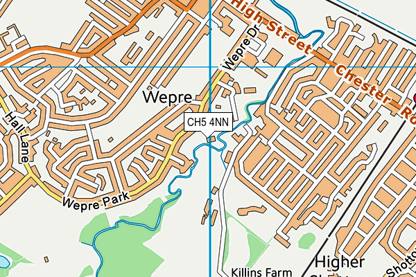 CH5 4NN map - OS VectorMap District (Ordnance Survey)
