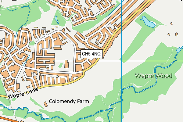 CH5 4NQ map - OS VectorMap District (Ordnance Survey)