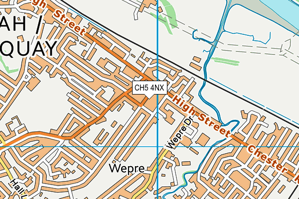 CH5 4NX map - OS VectorMap District (Ordnance Survey)