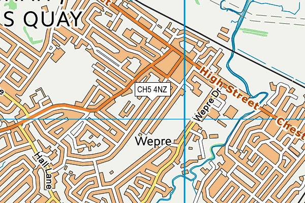 CH5 4NZ map - OS VectorMap District (Ordnance Survey)