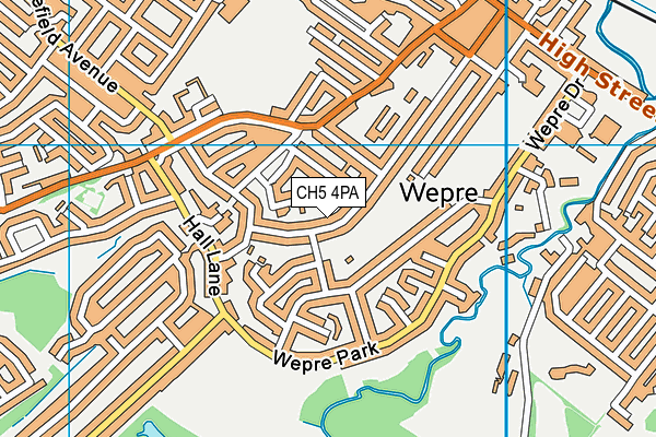 CH5 4PA map - OS VectorMap District (Ordnance Survey)