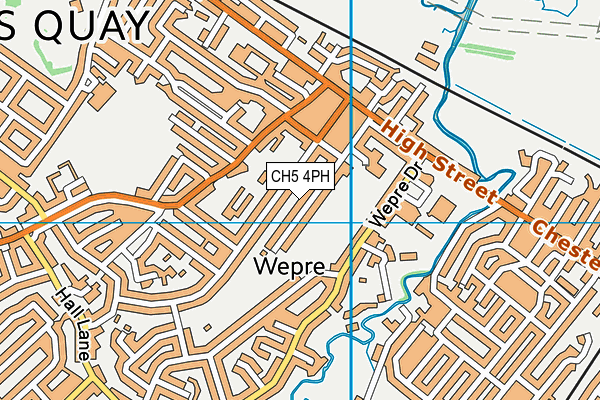 CH5 4PH map - OS VectorMap District (Ordnance Survey)