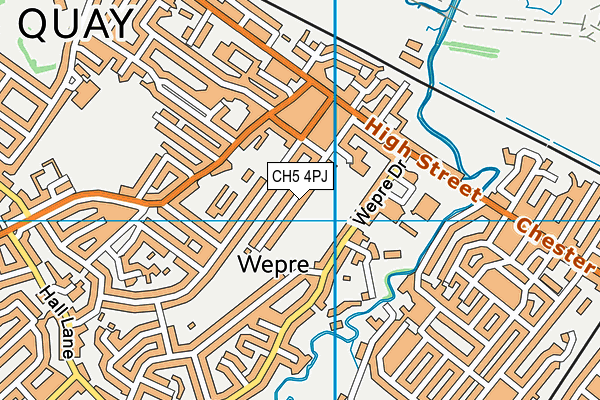 CH5 4PJ map - OS VectorMap District (Ordnance Survey)