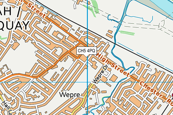 CH5 4PQ map - OS VectorMap District (Ordnance Survey)