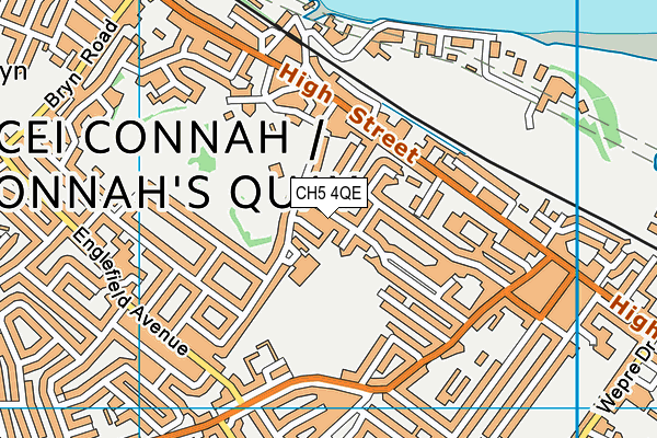 CH5 4QE map - OS VectorMap District (Ordnance Survey)