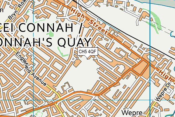 CH5 4QF map - OS VectorMap District (Ordnance Survey)