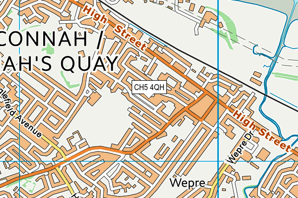 CH5 4QH map - OS VectorMap District (Ordnance Survey)