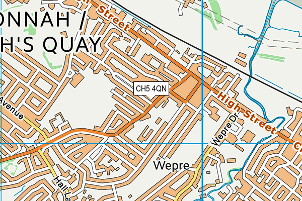CH5 4QN map - OS VectorMap District (Ordnance Survey)