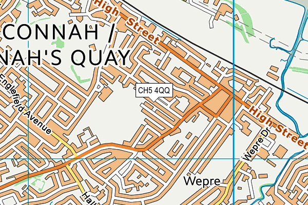 CH5 4QQ map - OS VectorMap District (Ordnance Survey)