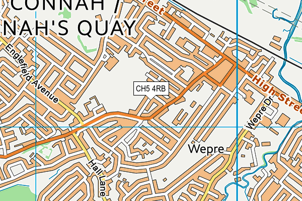 CH5 4RB map - OS VectorMap District (Ordnance Survey)