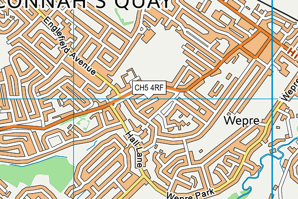 CH5 4RF map - OS VectorMap District (Ordnance Survey)