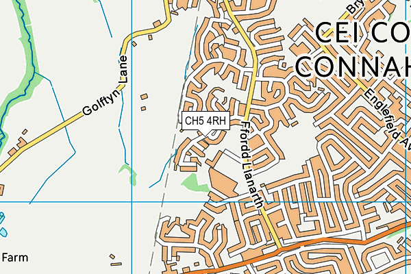 CH5 4RH map - OS VectorMap District (Ordnance Survey)