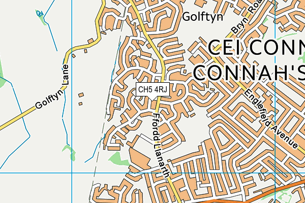 CH5 4RJ map - OS VectorMap District (Ordnance Survey)