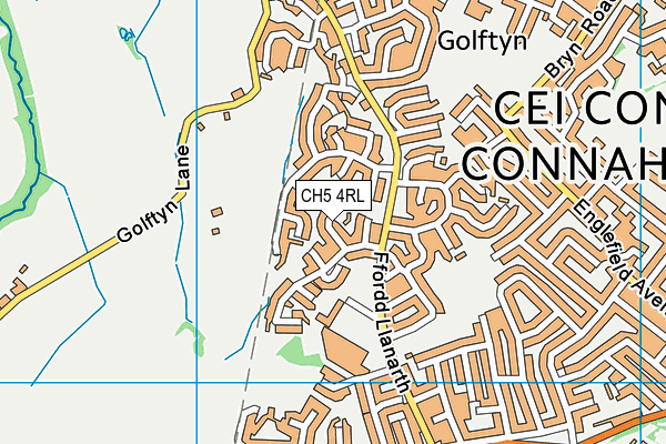 CH5 4RL map - OS VectorMap District (Ordnance Survey)