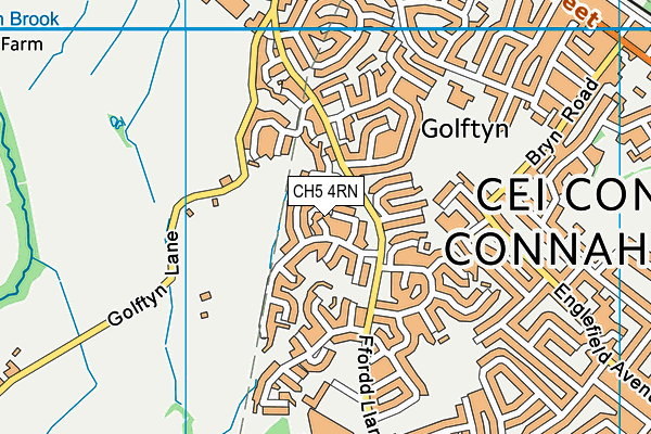 CH5 4RN map - OS VectorMap District (Ordnance Survey)