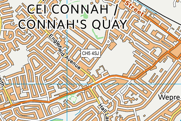 CH5 4SJ map - OS VectorMap District (Ordnance Survey)