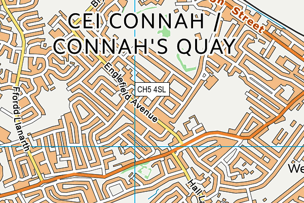 CH5 4SL map - OS VectorMap District (Ordnance Survey)