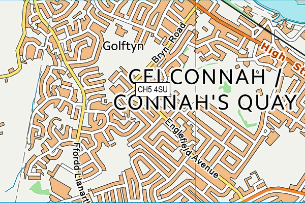 CH5 4SU map - OS VectorMap District (Ordnance Survey)