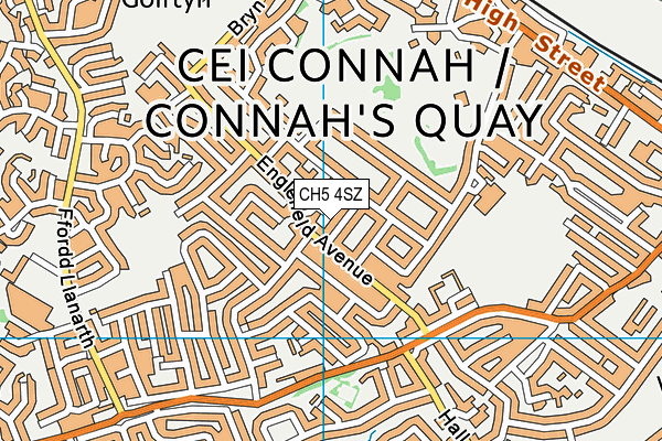 CH5 4SZ map - OS VectorMap District (Ordnance Survey)