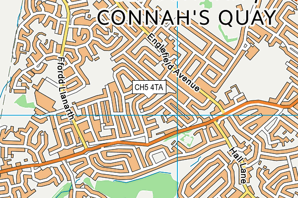 CH5 4TA map - OS VectorMap District (Ordnance Survey)