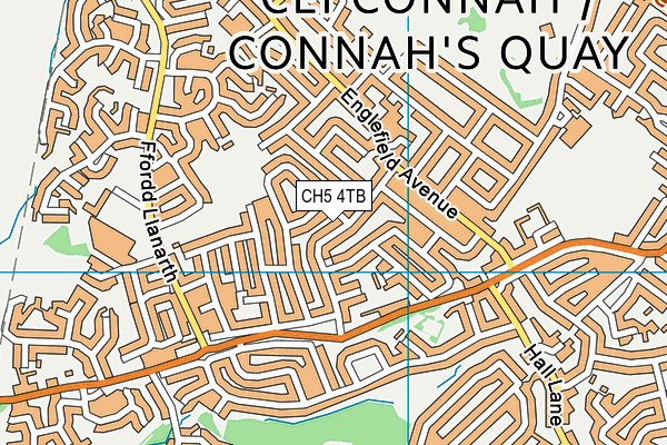 CH5 4TB map - OS VectorMap District (Ordnance Survey)