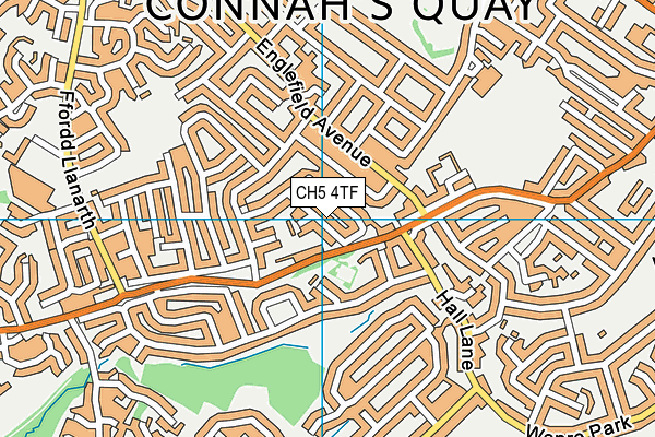 CH5 4TF map - OS VectorMap District (Ordnance Survey)