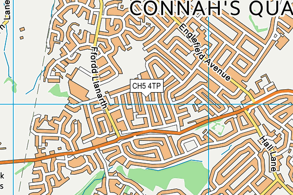 CH5 4TP map - OS VectorMap District (Ordnance Survey)