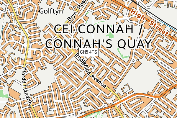 CH5 4TS map - OS VectorMap District (Ordnance Survey)