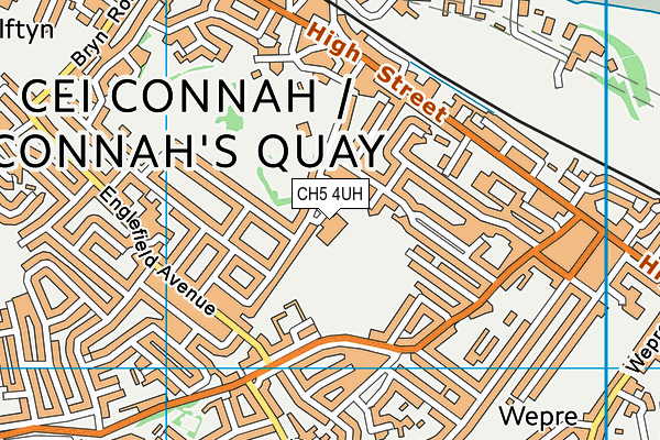 CH5 4UH map - OS VectorMap District (Ordnance Survey)