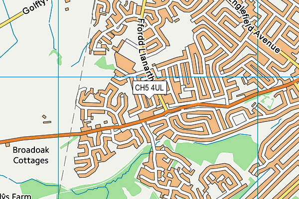 CH5 4UL map - OS VectorMap District (Ordnance Survey)