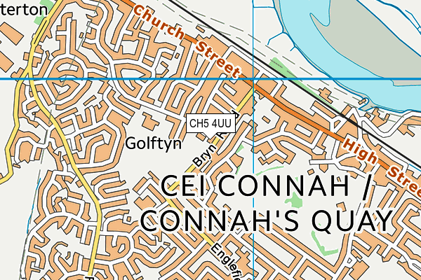 CH5 4UU map - OS VectorMap District (Ordnance Survey)