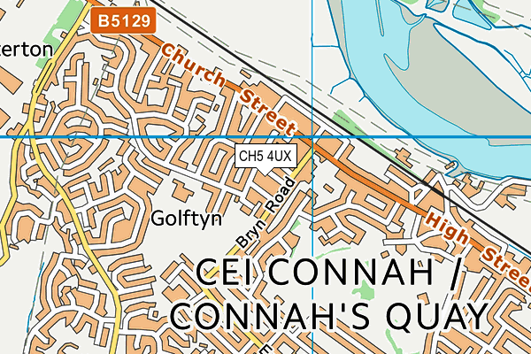 CH5 4UX map - OS VectorMap District (Ordnance Survey)