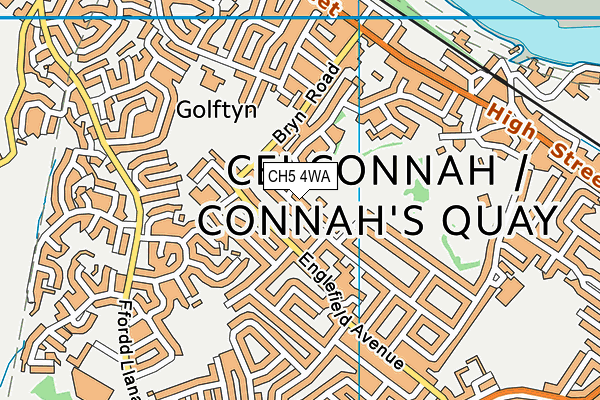 CH5 4WA map - OS VectorMap District (Ordnance Survey)