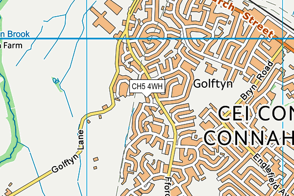 CH5 4WH map - OS VectorMap District (Ordnance Survey)