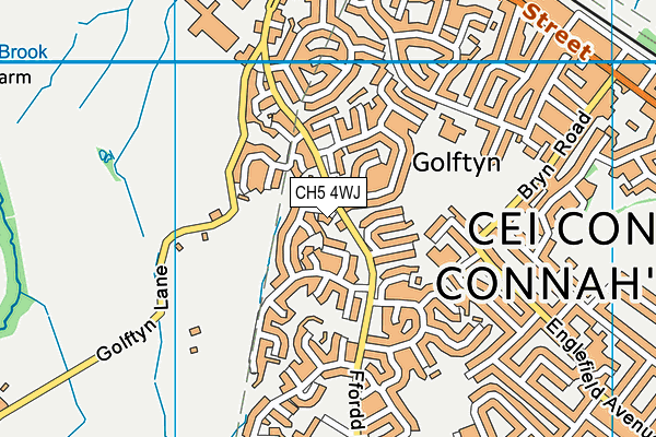 CH5 4WJ map - OS VectorMap District (Ordnance Survey)