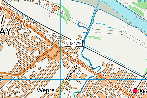 CH5 4WN map - OS VectorMap District (Ordnance Survey)