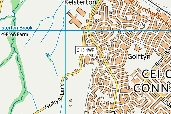 CH5 4WP map - OS VectorMap District (Ordnance Survey)