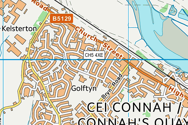 CH5 4XE map - OS VectorMap District (Ordnance Survey)