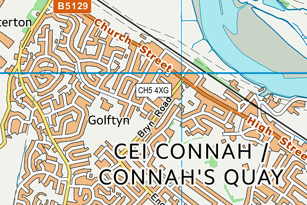 CH5 4XG map - OS VectorMap District (Ordnance Survey)