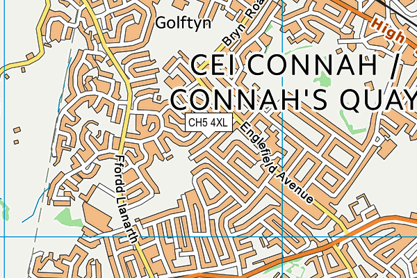 CH5 4XL map - OS VectorMap District (Ordnance Survey)