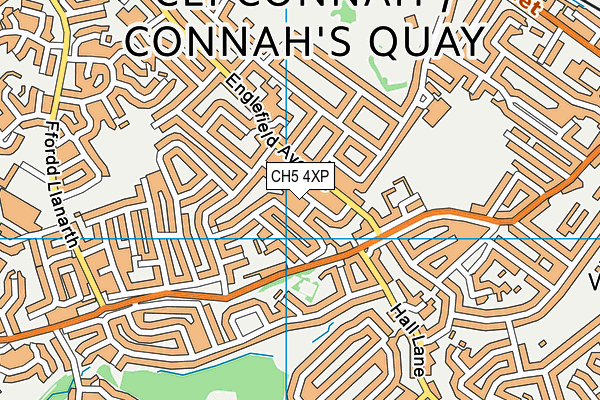 CH5 4XP map - OS VectorMap District (Ordnance Survey)