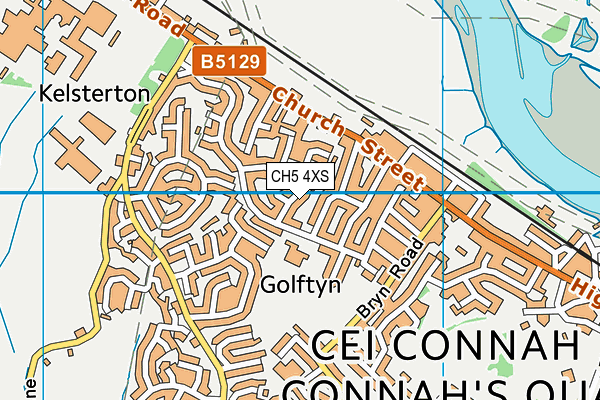 CH5 4XS map - OS VectorMap District (Ordnance Survey)