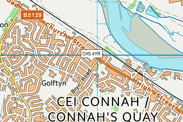 CH5 4YR map - OS VectorMap District (Ordnance Survey)